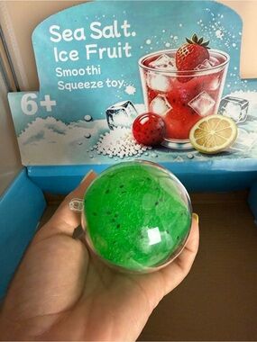 🧊🍉 Sea Salt Ice Fruit Smoothi ASMR Squeeze Toy